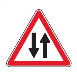 A18 Panneau Danger Double Sens